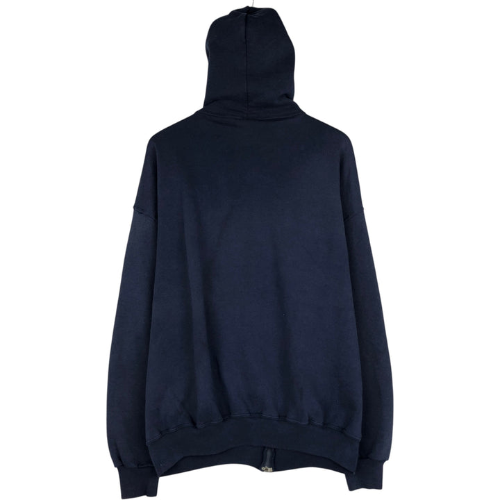 Vintage 90'S Russell Athletic full-zip sweatshirt, size XL, men's cotton navy blue type Vintage Second Hand