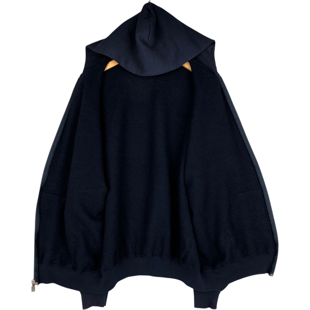 Vintage 90'S Russell Athletic full-zip sweatshirt, size XL, men's cotton navy blue type Vintage Second Hand