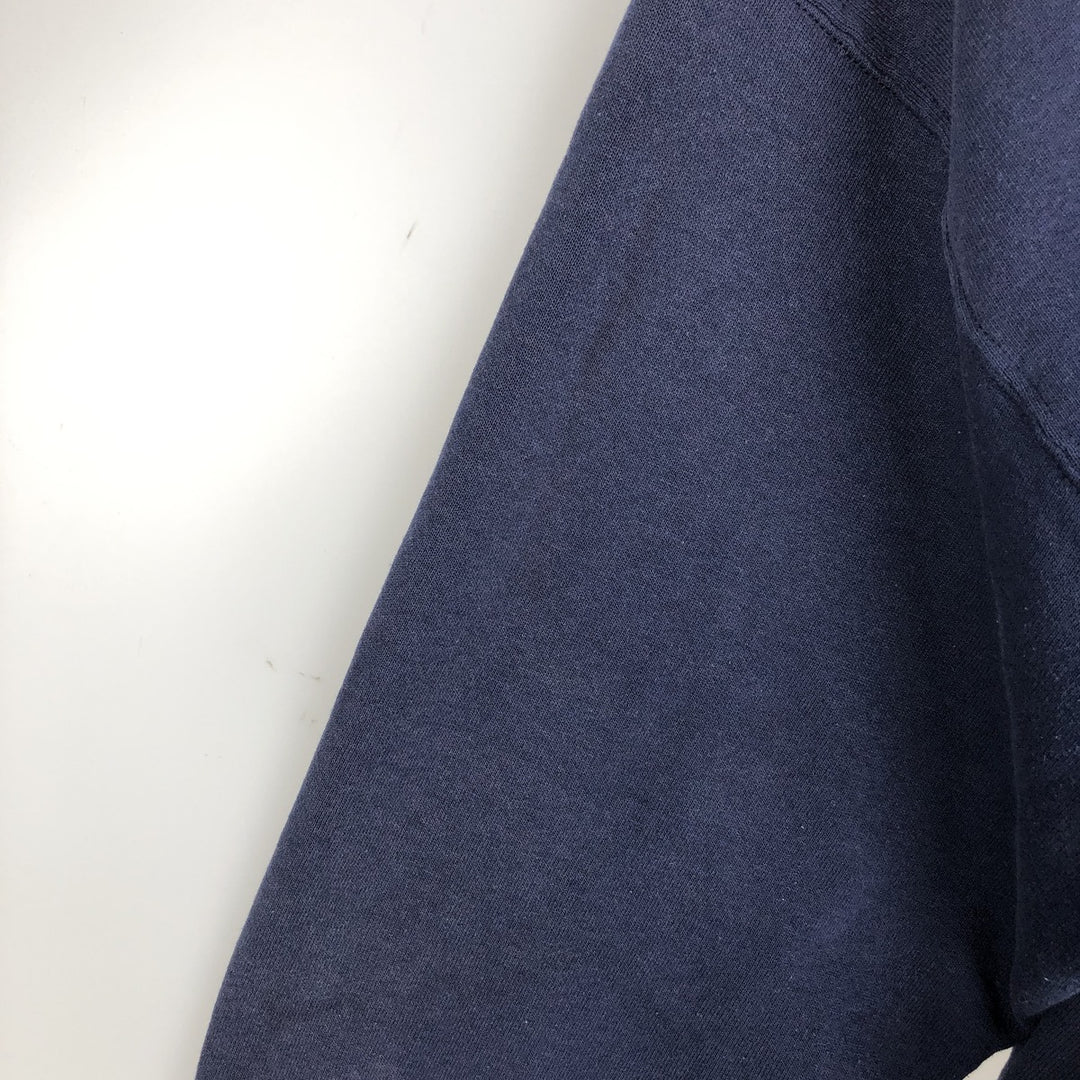 Vintage 90'S Russell Athletic full-zip sweatshirt, size XL, men's cotton navy blue type Vintage Second Hand