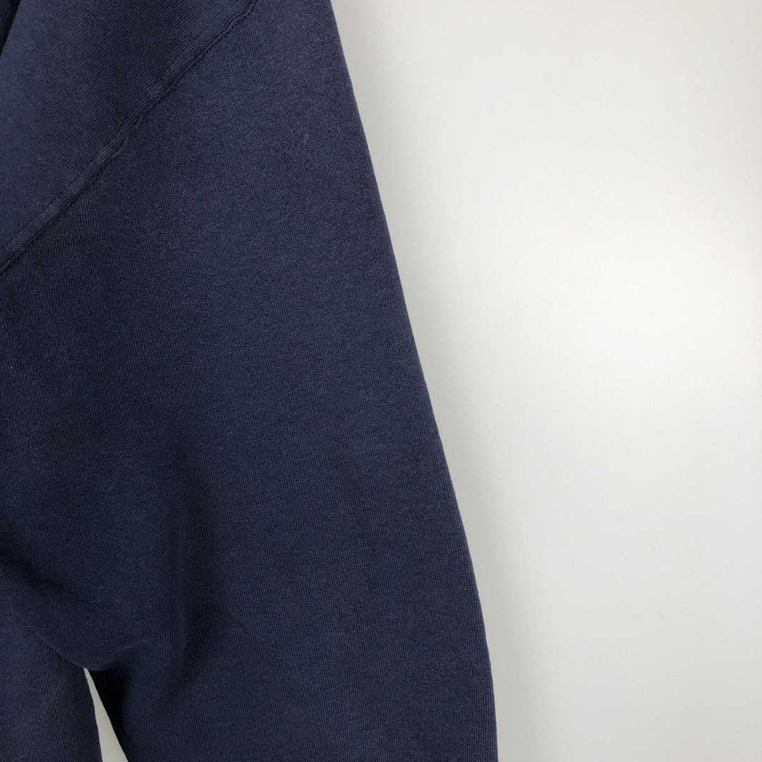 Vintage 90'S Russell Athletic full-zip sweatshirt, size XL, men's cotton navy blue type Vintage Second Hand