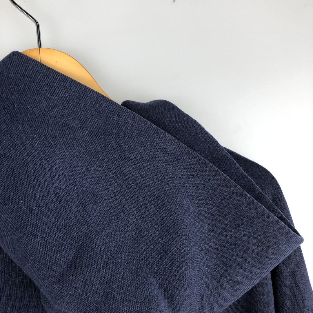 Vintage 90'S Russell Athletic full-zip sweatshirt, size XL, men's cotton navy blue type Vintage Second Hand