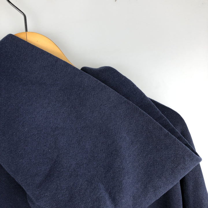 Vintage 90'S Russell Athletic full-zip sweatshirt, size XL, men's cotton navy blue type Vintage Second Hand