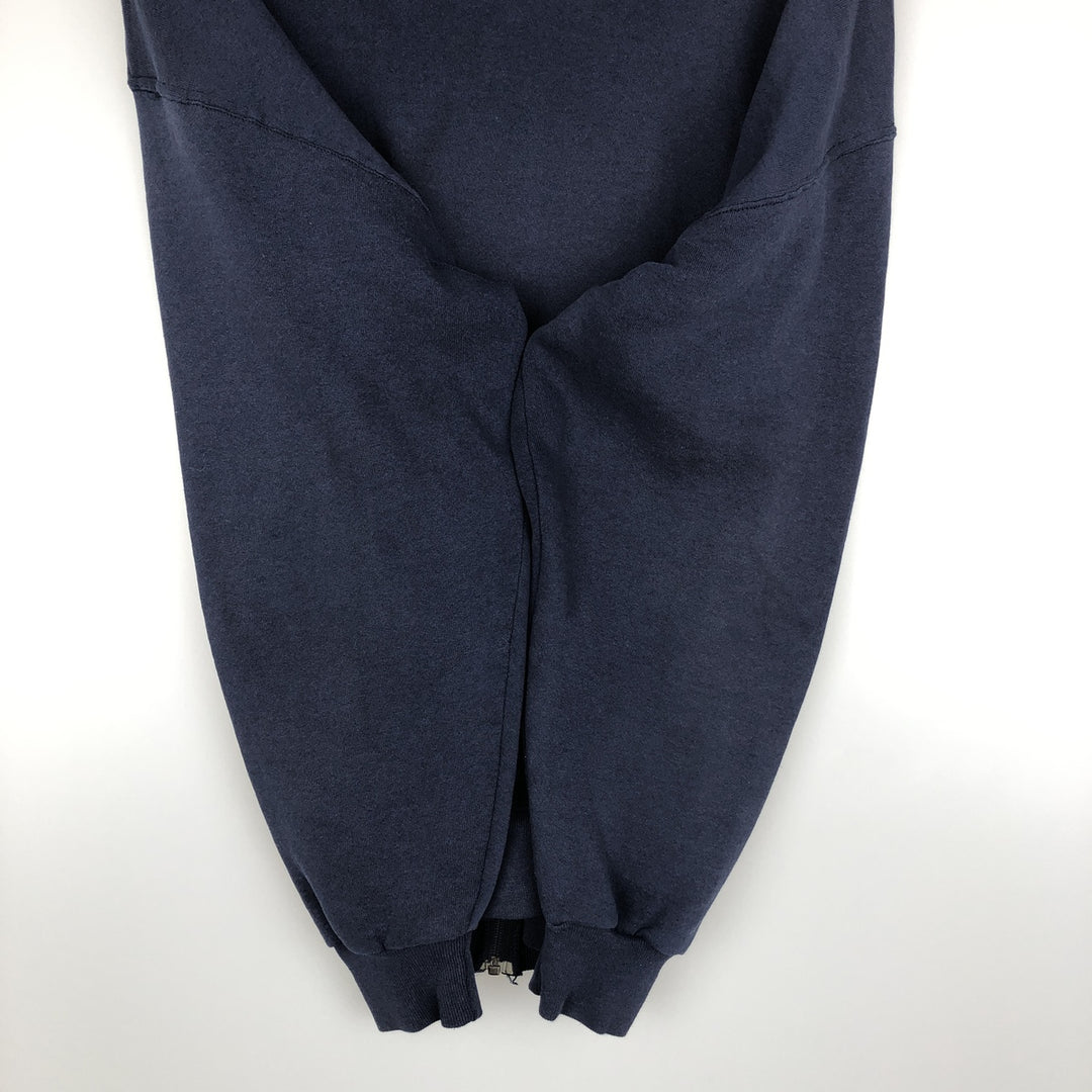 Vintage 90'S Russell Athletic full-zip sweatshirt, size XL, men's cotton navy blue type Vintage Second Hand