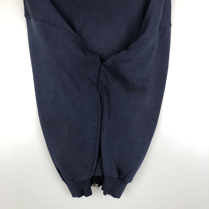 Vintage 90'S Russell Athletic full-zip sweatshirt, size XL, men's cotton navy blue type Vintage Second Hand