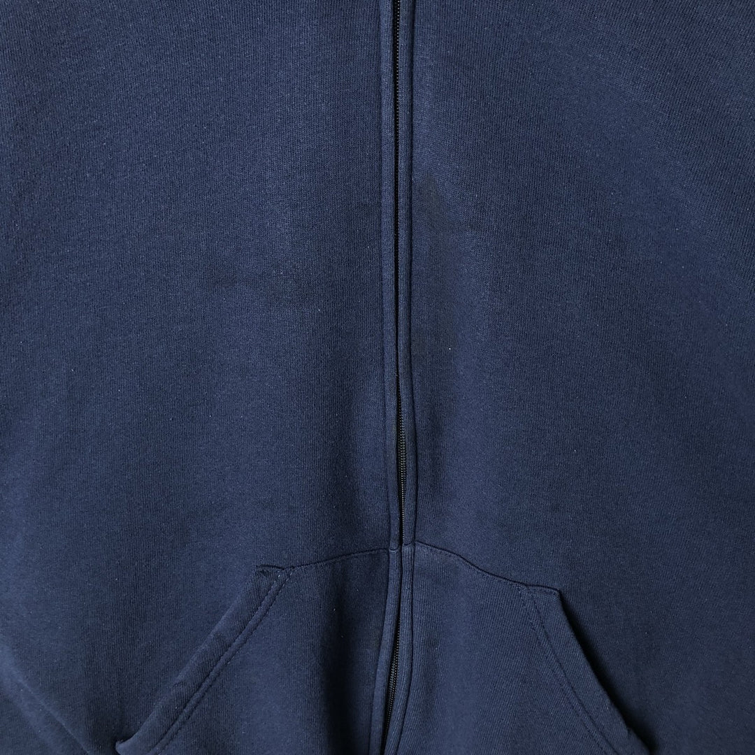 Vintage 90'S Russell ATHLETIC full-zip sweatshirt, size M, men's cotton navy blue type Vintage Second Hand