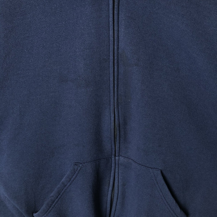 Vintage 90'S Russell ATHLETIC full-zip sweatshirt, size M, men's cotton navy blue type Vintage Second Hand