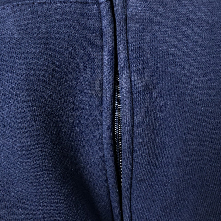 Vintage 90'S Russell ATHLETIC full-zip sweatshirt, size M, men's cotton navy blue type Vintage Second Hand