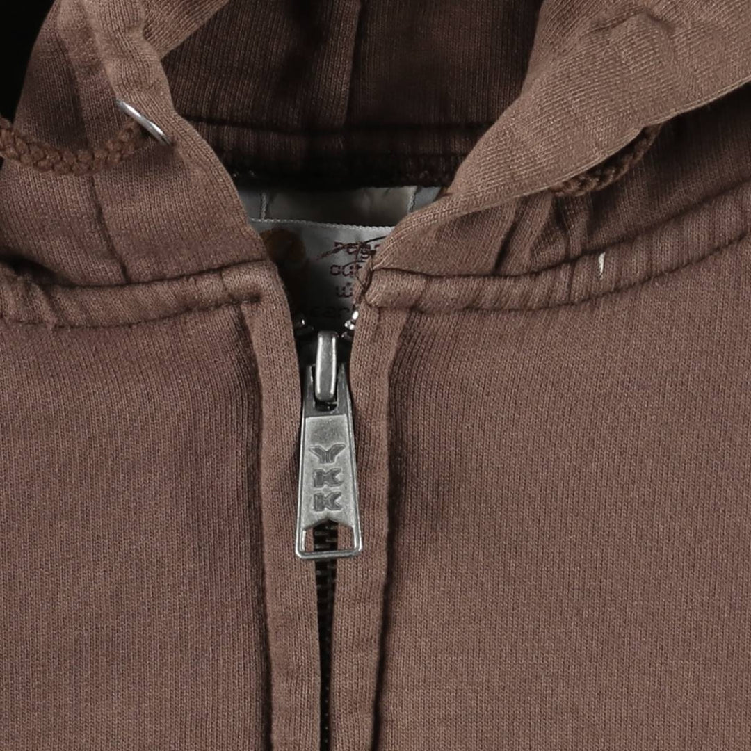 Carhartt RUGGED OUTDOOR WEAR Sweat Full-Zip Hoodie, Men's Size XL (approx.) unclear brown type Vintage Second Hand