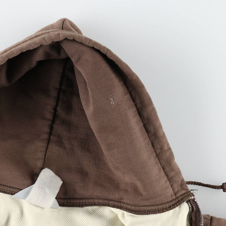 Carhartt RUGGED OUTDOOR WEAR Sweat Full-Zip Hoodie, Men's Size XL (approx.) unclear brown type Vintage Second Hand