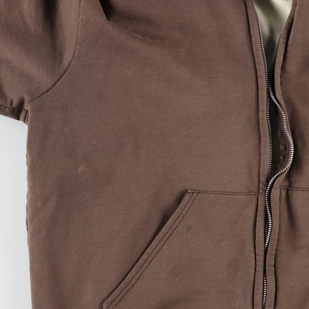 Carhartt RUGGED OUTDOOR WEAR Sweat Full-Zip Hoodie, Men's Size XL (approx.) unclear brown type Vintage Second Hand
