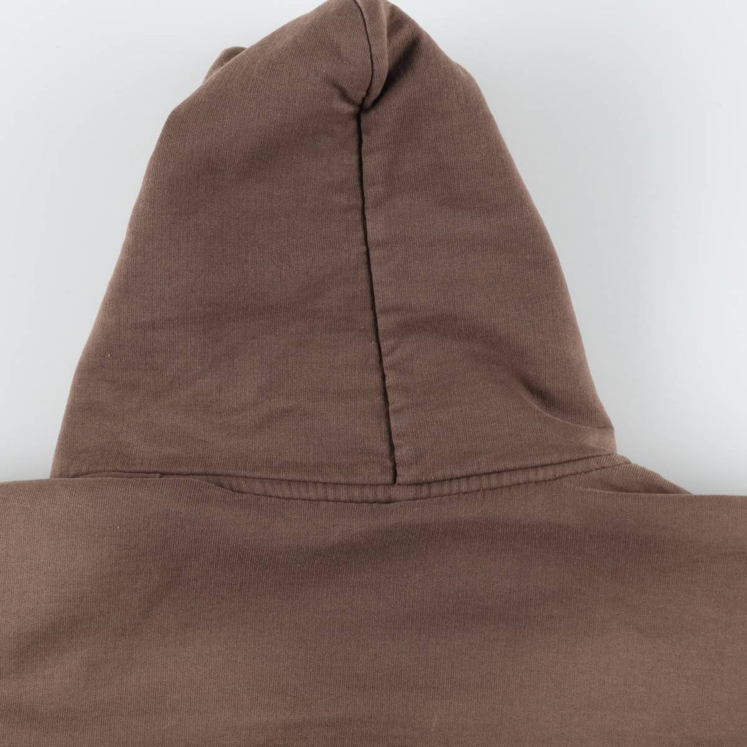 Carhartt RUGGED OUTDOOR WEAR Sweat Full-Zip Hoodie, Men's Size XL (approx.) unclear brown type Vintage Second Hand