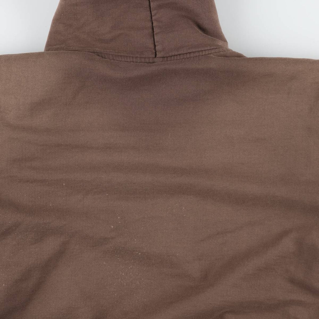 Carhartt RUGGED OUTDOOR WEAR Sweat Full-Zip Hoodie, Men's Size XL (approx.) unclear brown type Vintage Second Hand