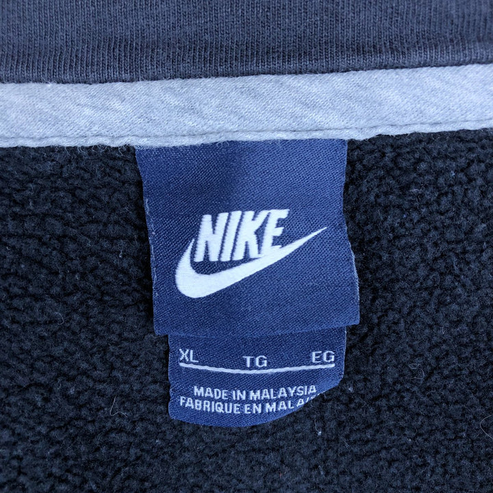Nike Sweat Full Zip Hoodie Men's XL cotton black type Vintage Second Hand