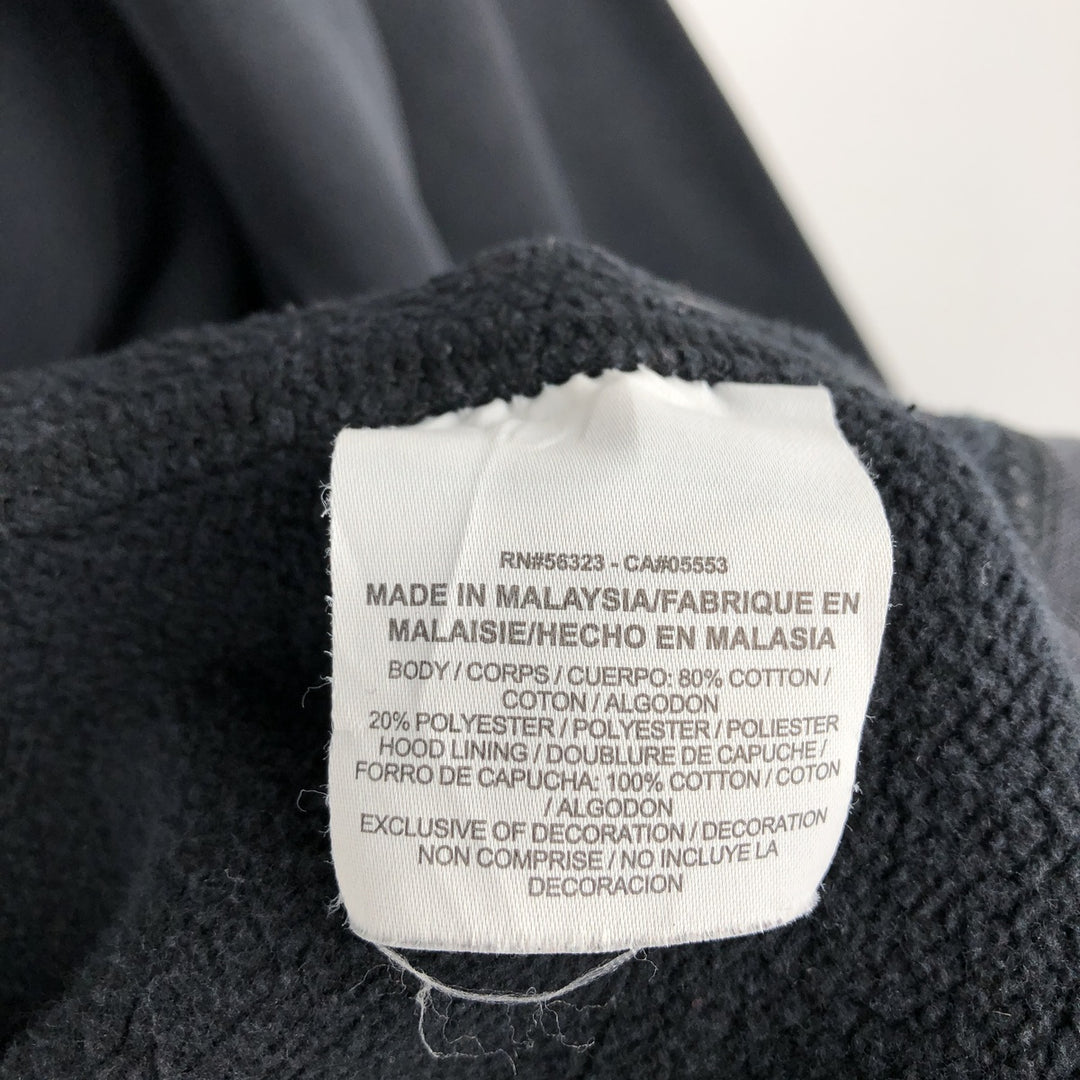 Nike Sweat Full Zip Hoodie Men's XL cotton black type Vintage Second Hand