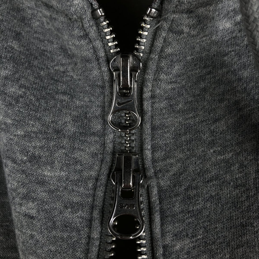 Nike Sweat Full Zip Hoodie Men's Size L cotton gray type Vintage Second Hand