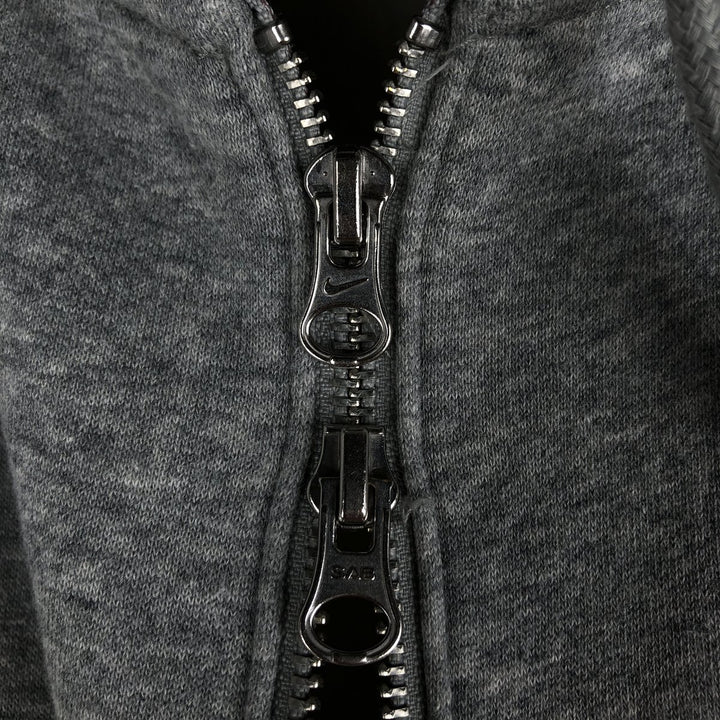 Nike Sweat Full Zip Hoodie Men's Size L cotton gray type Vintage Second Hand