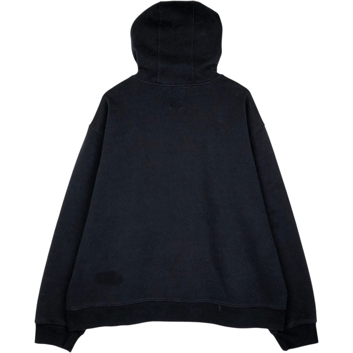 Dickies sweat full-zip hoodie, men's size XXXL equivalent. polyester black type Vintage Second Hand