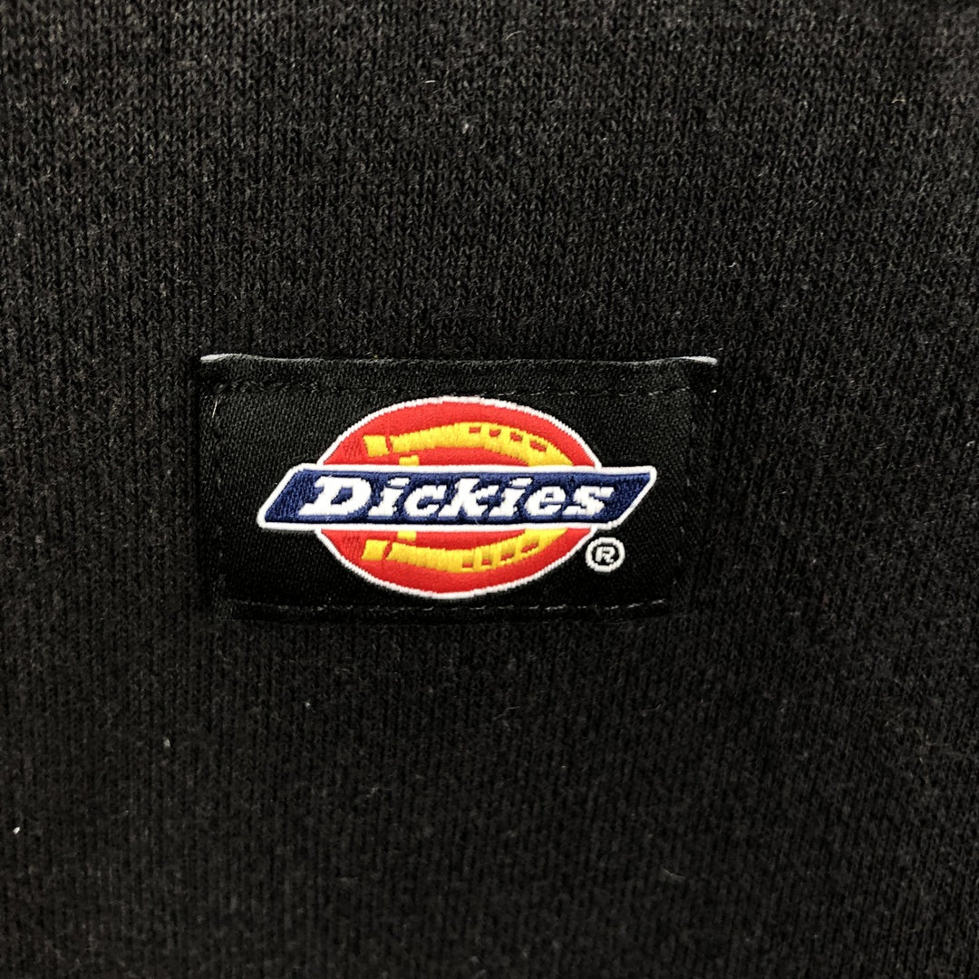 Dickies sweat full-zip hoodie, men's size XXXL equivalent. polyester black type Vintage Second Hand