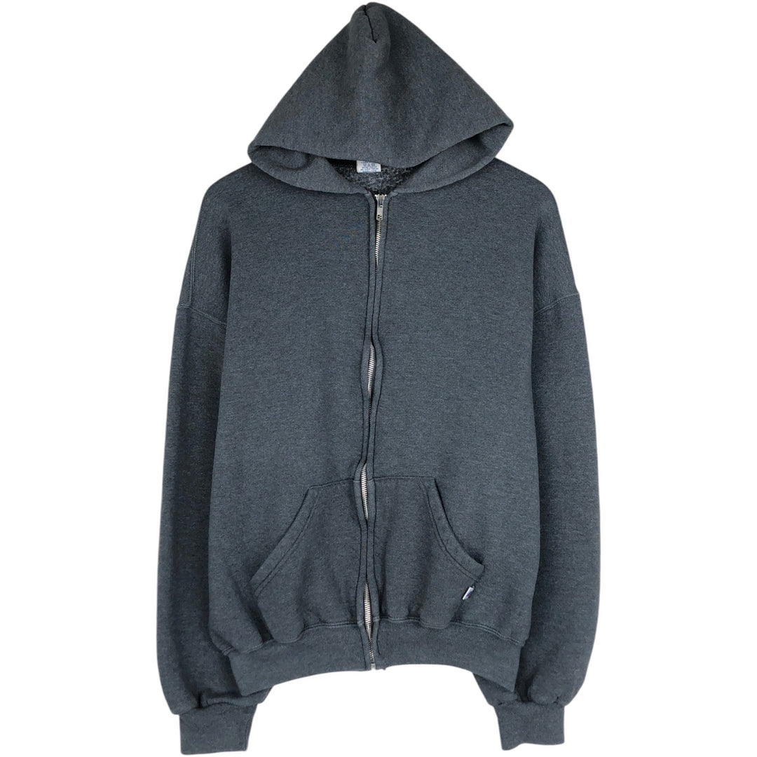 80s-90'S Russell Plain Blank Sweatshirt Hoodie, Men's Size L (Equivalent), Vintage cotton gray type Vintage Second Hand