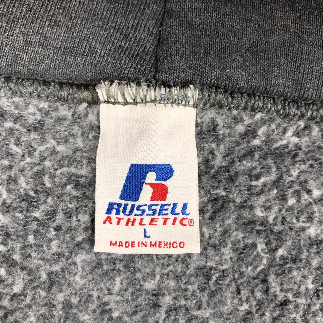 80s-90'S Russell Plain Blank Sweatshirt Hoodie, Men's Size L (Equivalent), Vintage cotton gray type Vintage Second Hand