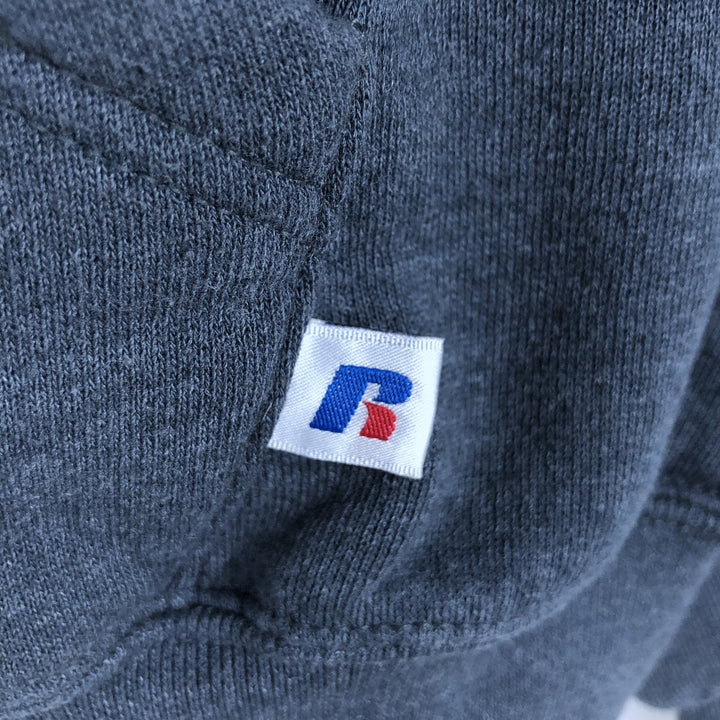 80s-90'S Russell Plain Blank Sweatshirt Hoodie, Men's Size L (Equivalent), Vintage cotton gray type Vintage Second Hand