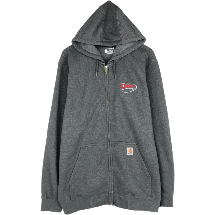 Carhartt Loose Fit Advertising Sweatshirt Pullover Hoodie, Men's Size L cotton gray type Vintage Second Hand