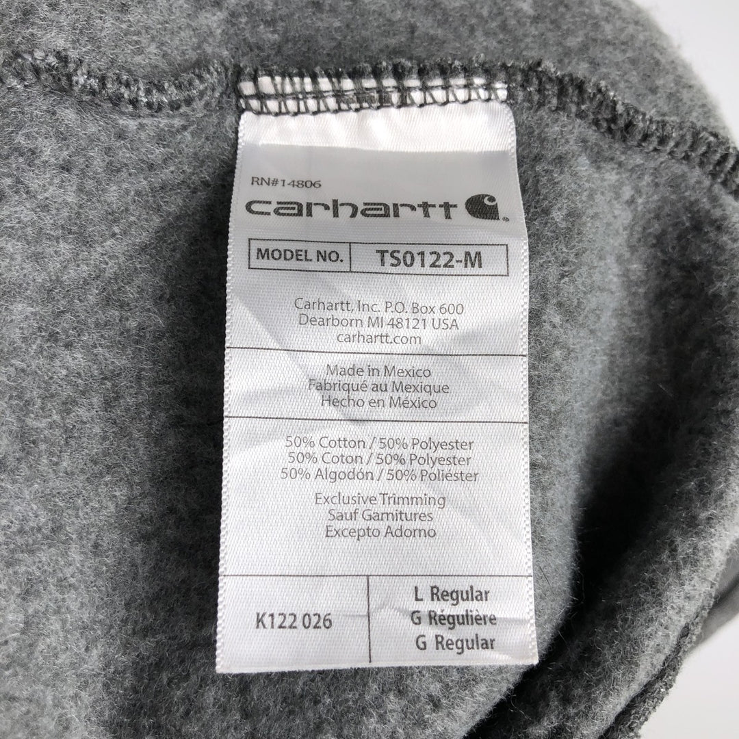 Carhartt Loose Fit Advertising Sweatshirt Pullover Hoodie, Men's Size L cotton gray type Vintage Second Hand
