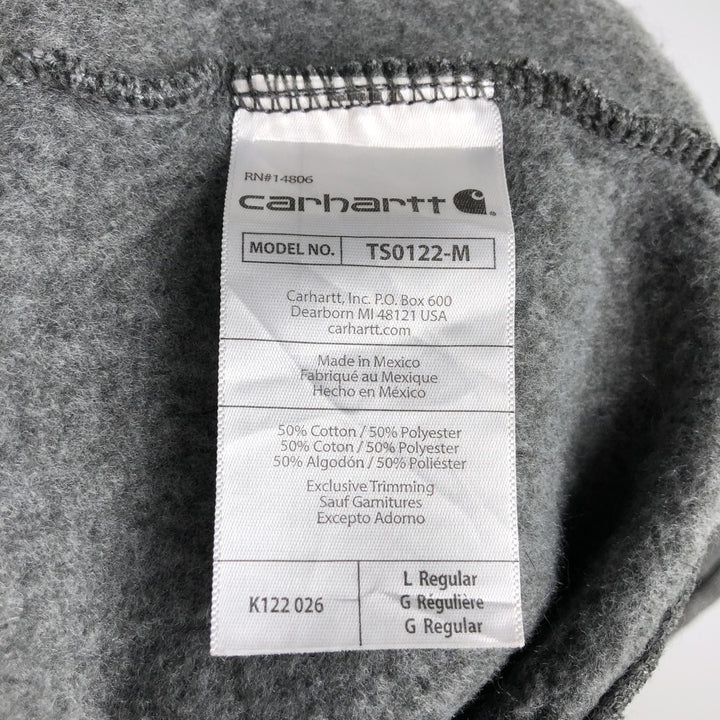 Carhartt Loose Fit Advertising Sweatshirt Pullover Hoodie, Men's Size L cotton gray type Vintage Second Hand