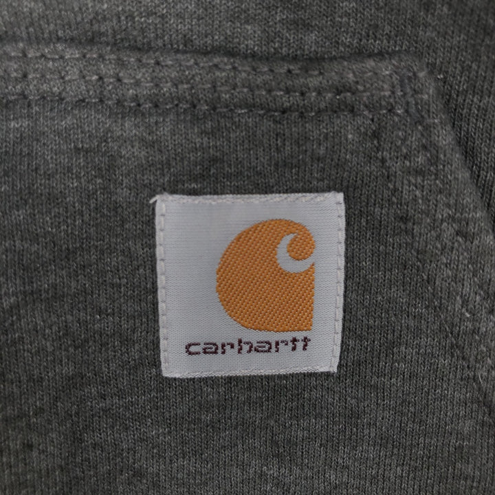 Carhartt Loose Fit Advertising Sweatshirt Pullover Hoodie, Men's Size L cotton gray type Vintage Second Hand