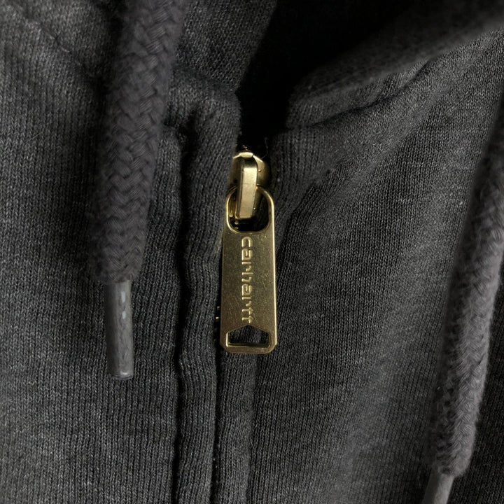 Carhartt Loose Fit Advertising Sweatshirt Pullover Hoodie, Men's Size L cotton gray type Vintage Second Hand