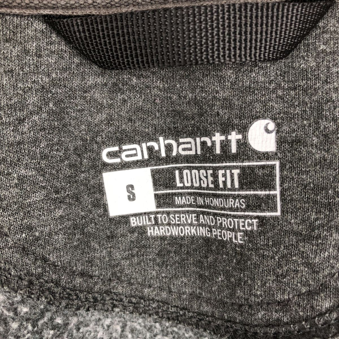 Carhartt Loose Fit Sweat Full-Zip Hoodie (Men's Size S) cotton gray type Vintage Second Hand