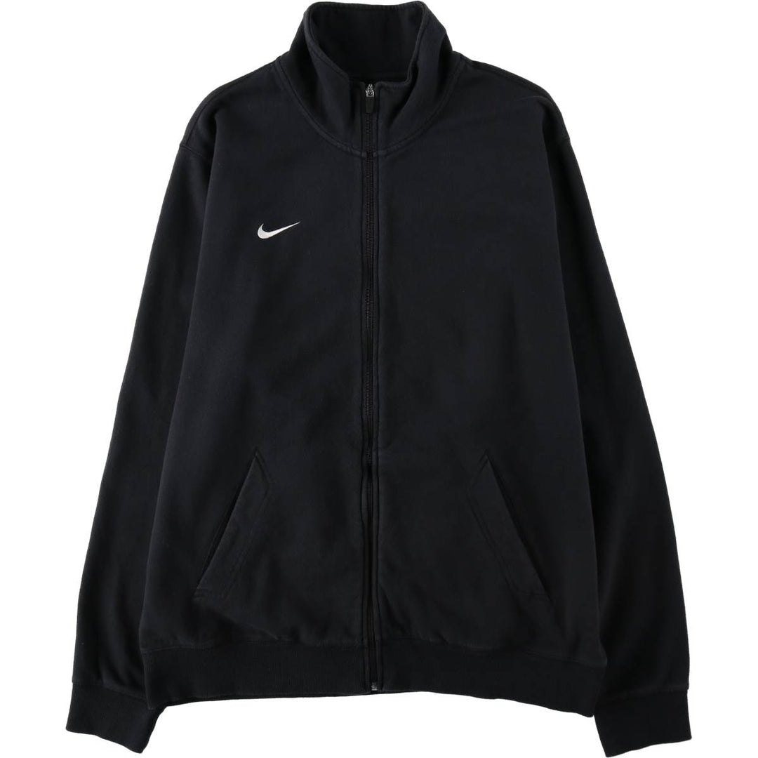 Nike full-zip sweatshirt, men's size XL cotton black type Vintage Second Hand