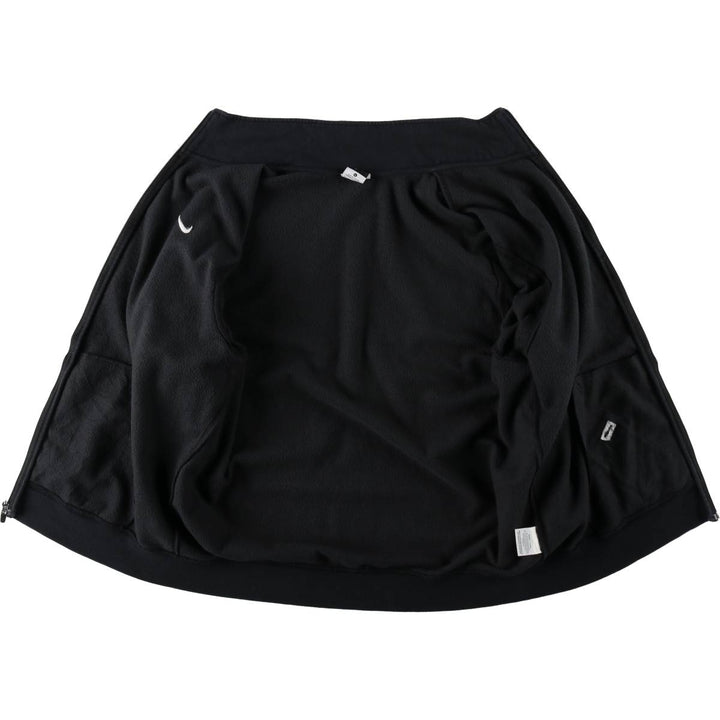 Nike full-zip sweatshirt, men's size XL cotton black type Vintage Second Hand