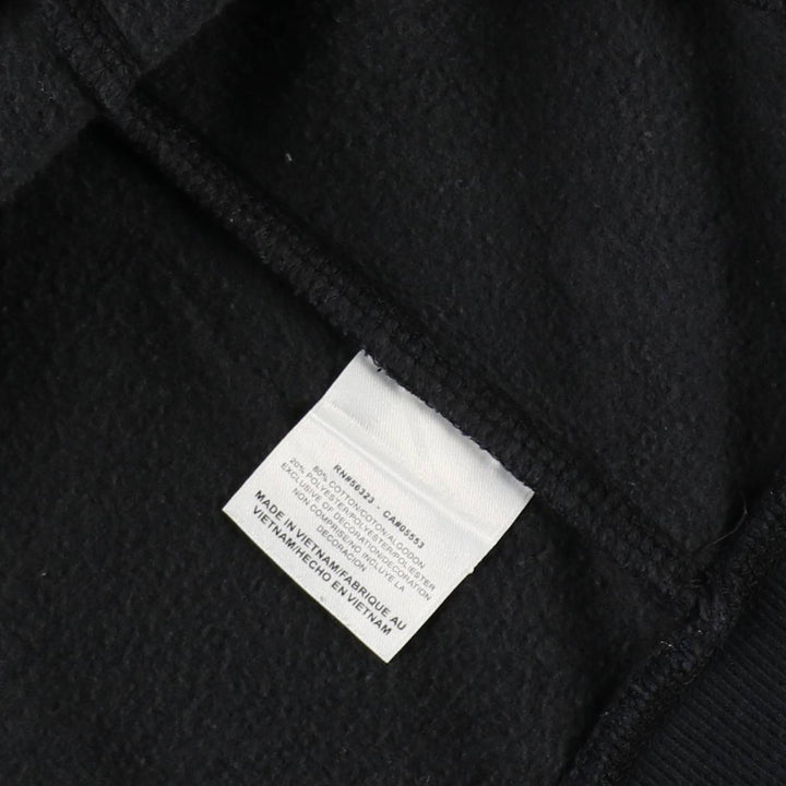Nike full-zip sweatshirt, men's size XL cotton black type Vintage Second Hand