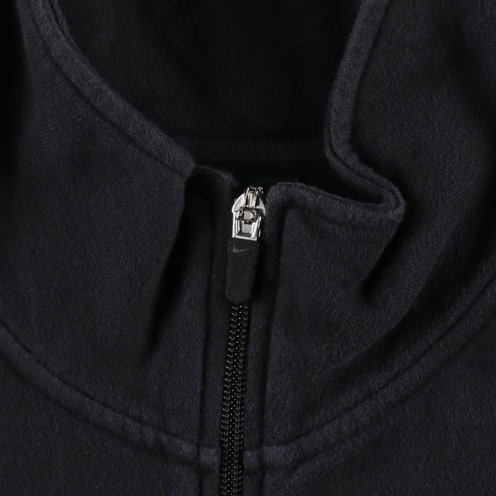 Nike full-zip sweatshirt, men's size XL cotton black type Vintage Second Hand
