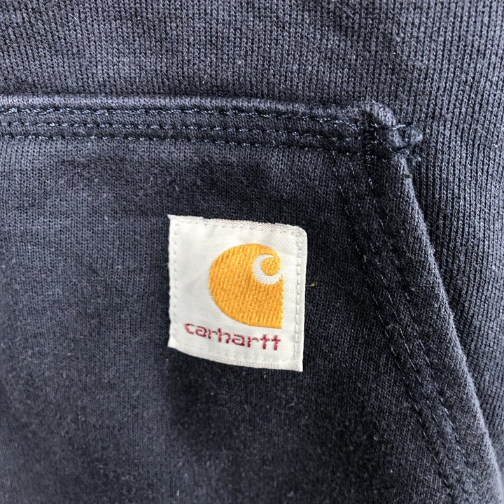 Carhartt Loose Fit Advertising Sweat Full-Zip Hoodie, Men's Size XL (approx.) cotton navy blue type Vintage Second Hand
