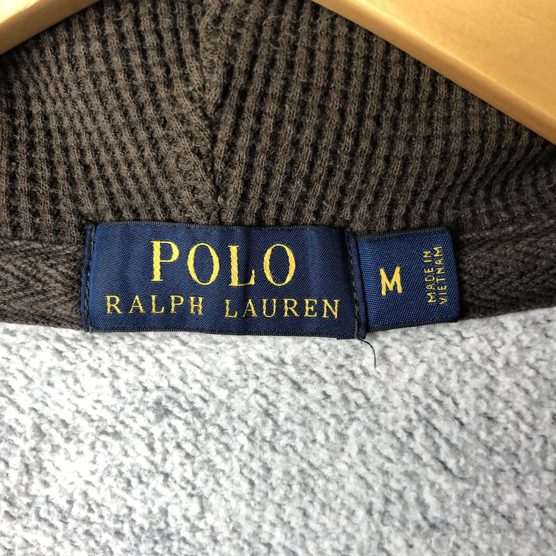 Ralph Lauren POLO RALPH LAUREN Full Zip Sweatshirt Trainer Men's M size cotton gray type Vintage Second Hand