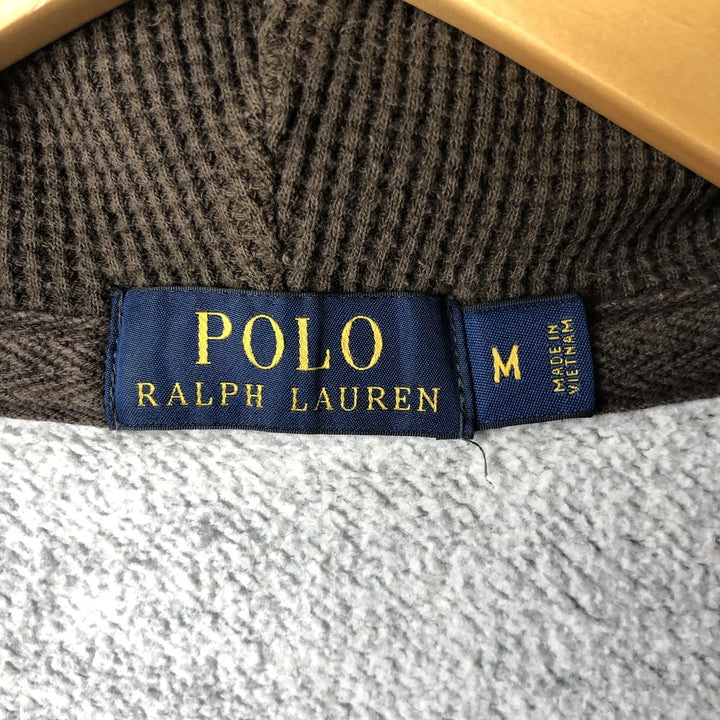 Ralph Lauren POLO RALPH LAUREN Full Zip Sweatshirt Trainer Men's M size cotton gray type Vintage Second Hand