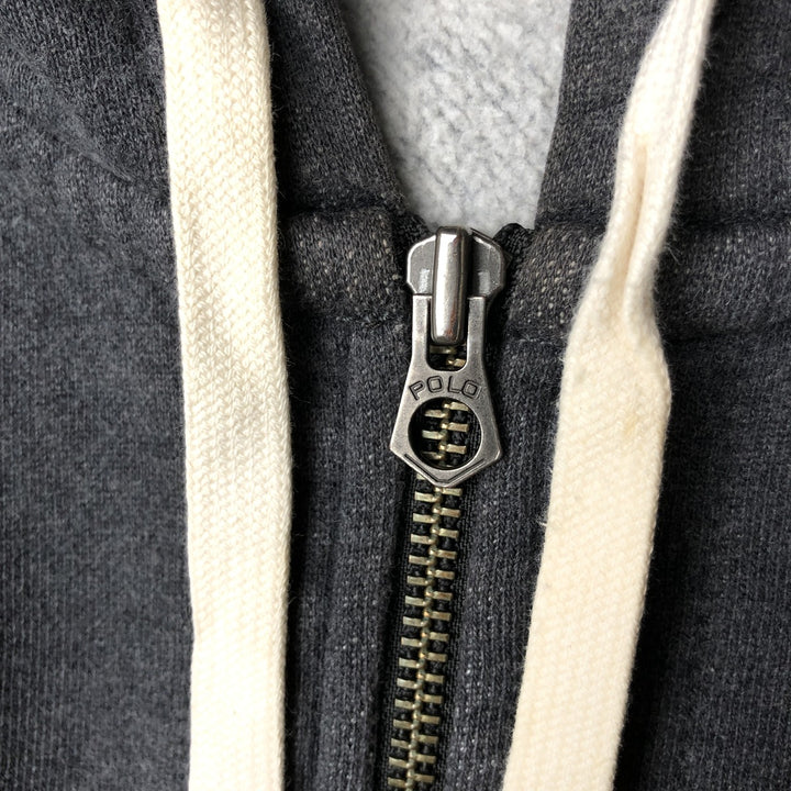 Ralph Lauren POLO RALPH LAUREN Full Zip Sweatshirt Trainer Men's M size cotton gray type Vintage Second Hand