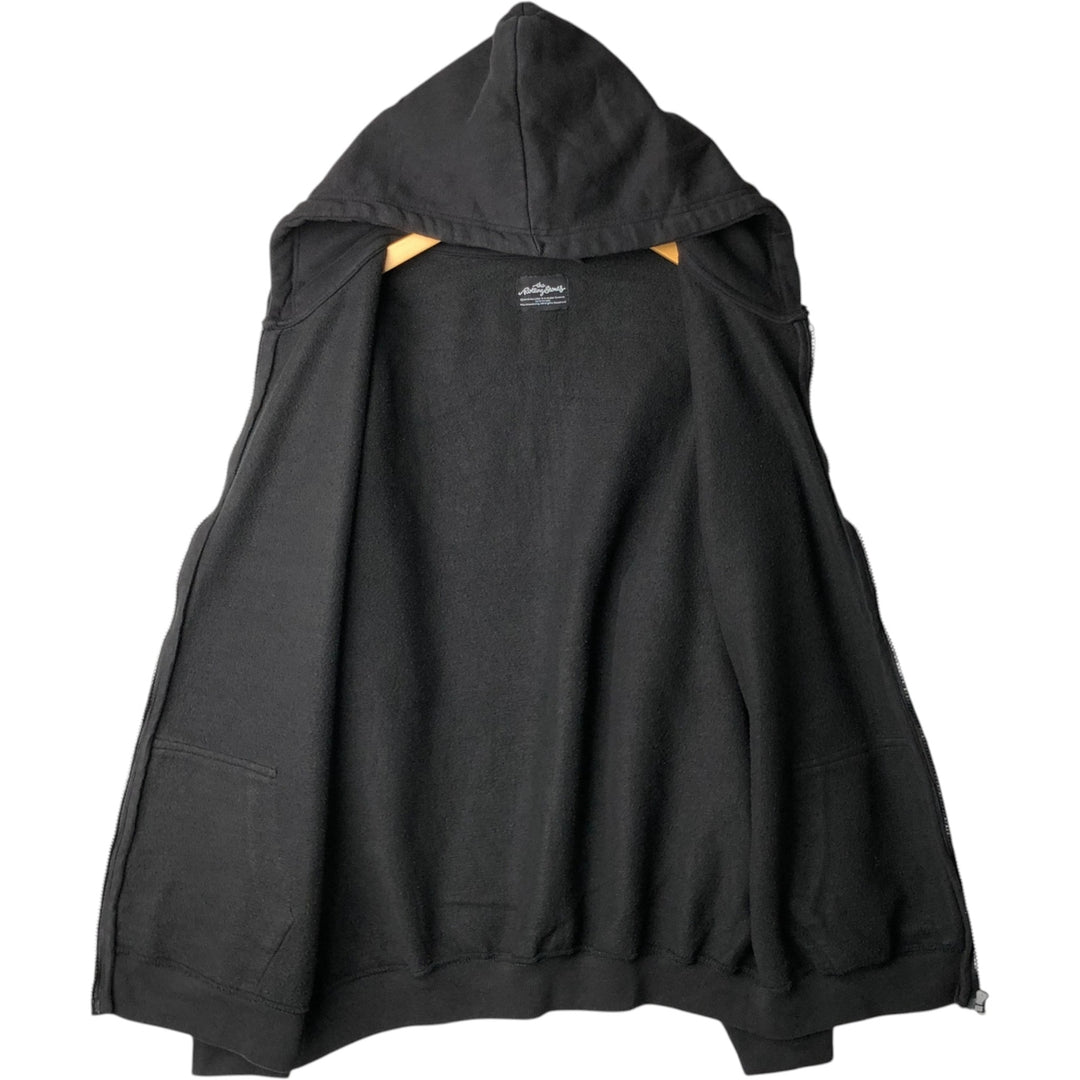 THE ROLLING STONES Band Sweatshirt Full-Zip Hoodie (Men's Size S) unclear black type Vintage Second Hand