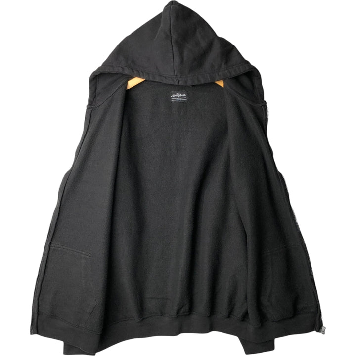 THE ROLLING STONES Band Sweatshirt Full-Zip Hoodie (Men's Size S) unclear black type Vintage Second Hand