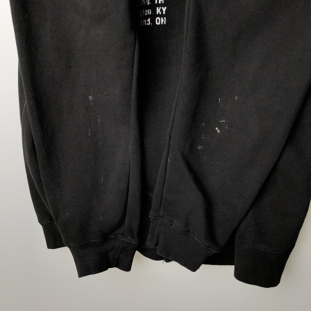 THE ROLLING STONES Band Sweatshirt Full-Zip Hoodie (Men's Size S) unclear black type Vintage Second Hand