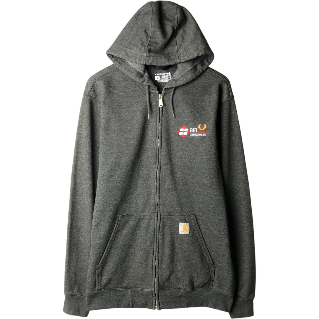 Carhartt Loose Fit Full-Zip Sweatshirt, Men's Size M cotton gray type Vintage Second Hand