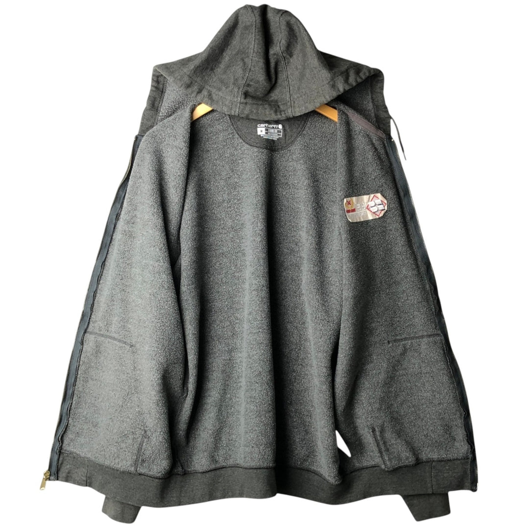 Carhartt Loose Fit Full-Zip Sweatshirt, Men's Size M cotton gray type Vintage Second Hand
