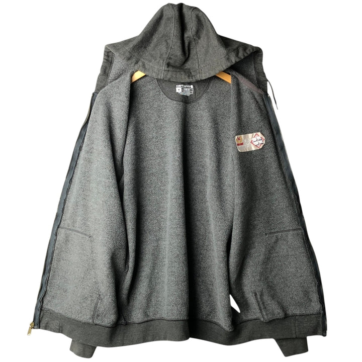 Carhartt Loose Fit Full-Zip Sweatshirt, Men's Size M cotton gray type Vintage Second Hand