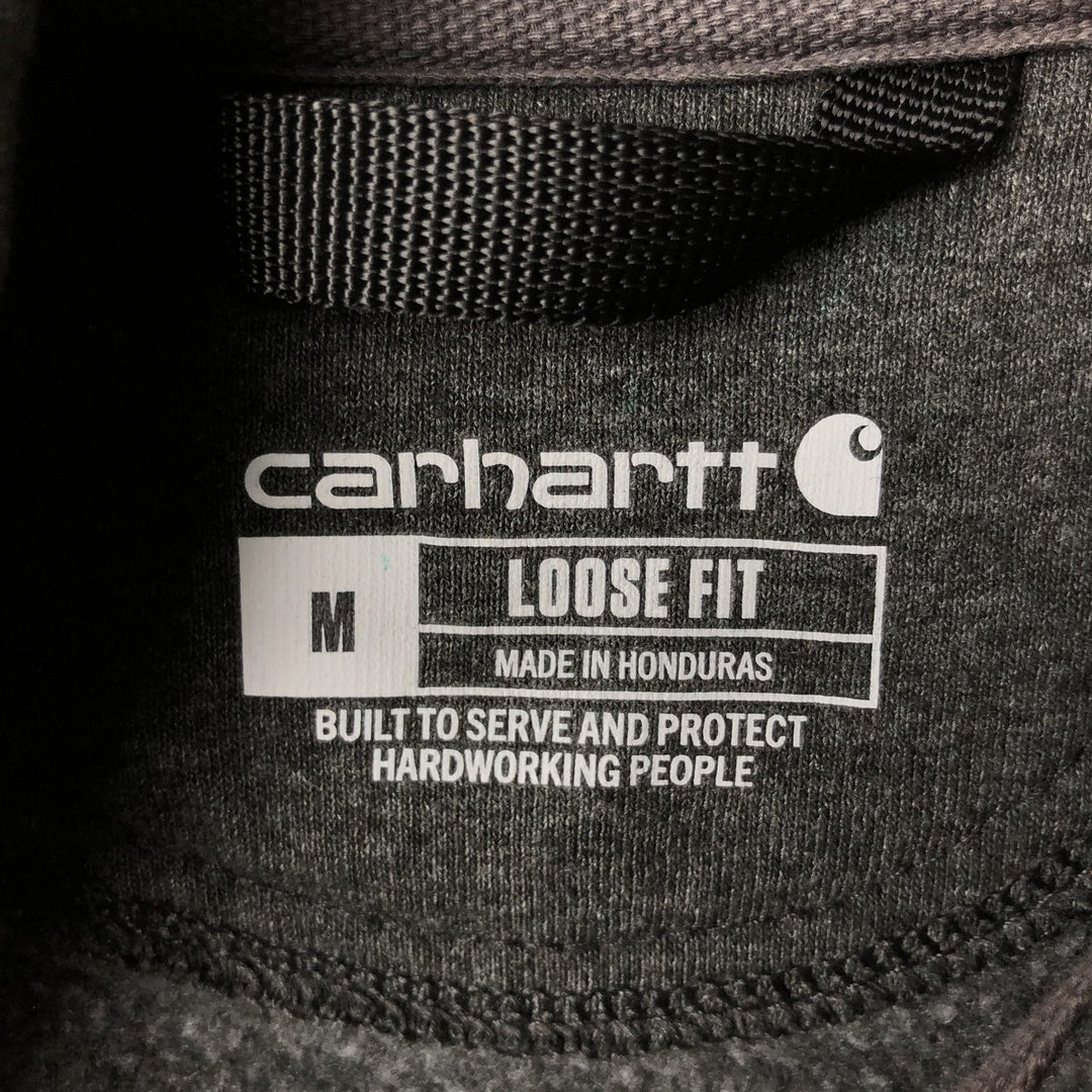 Carhartt Loose Fit Full-Zip Sweatshirt, Men's Size M cotton gray type Vintage Second Hand