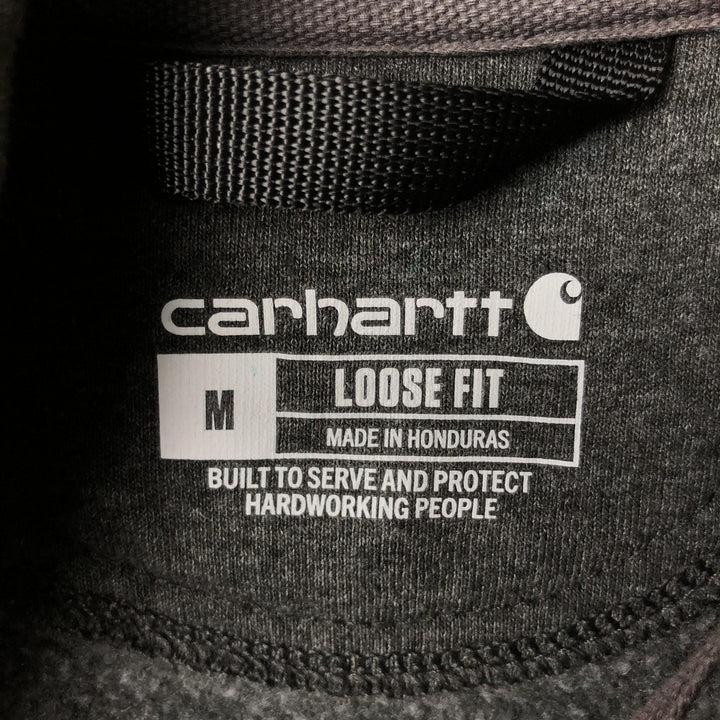 Carhartt Loose Fit Full-Zip Sweatshirt, Men's Size M cotton gray type Vintage Second Hand