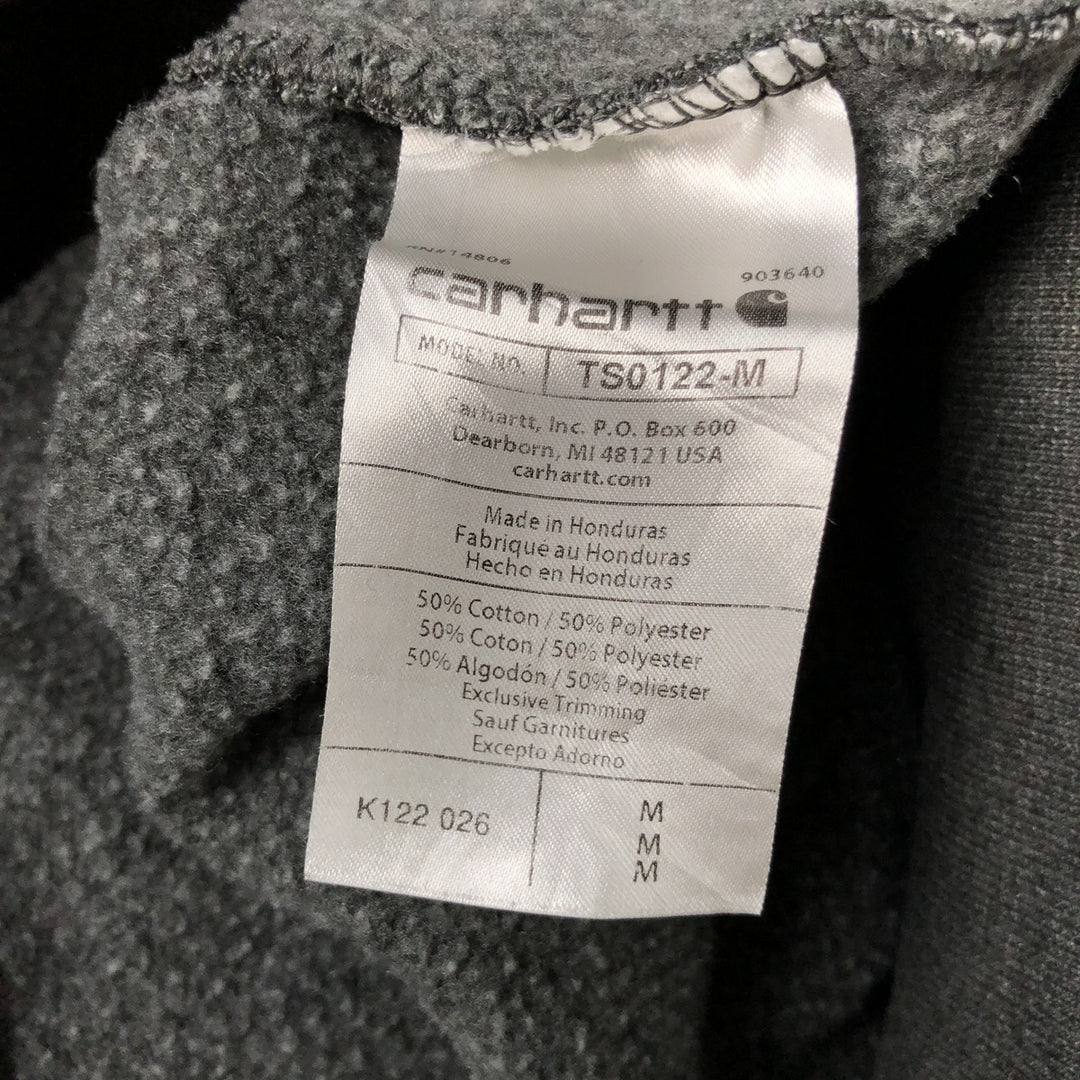 Carhartt Loose Fit Full-Zip Sweatshirt, Men's Size M cotton gray type Vintage Second Hand