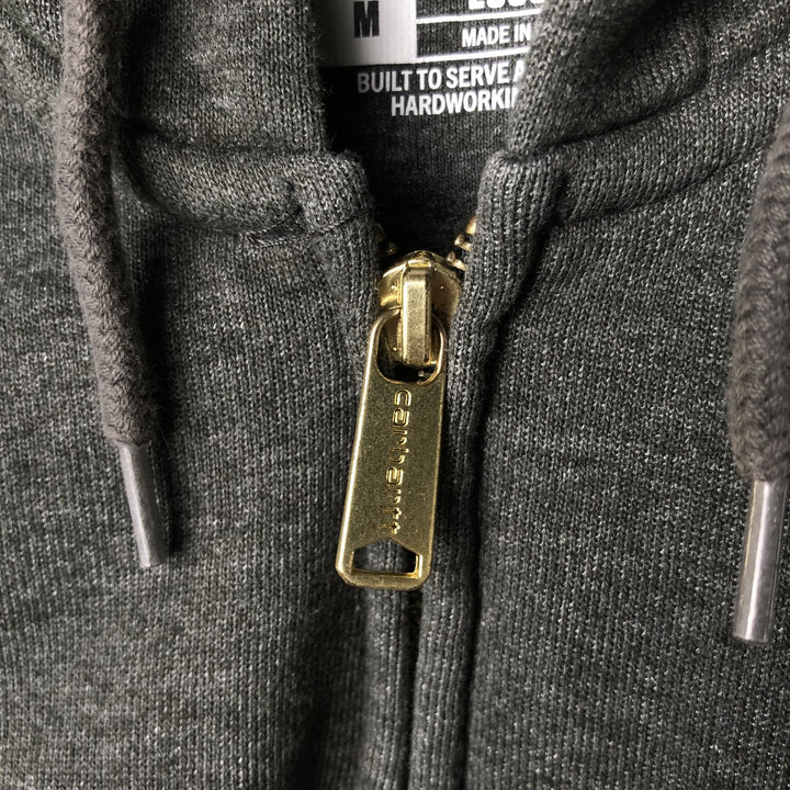 Carhartt Loose Fit Full-Zip Sweatshirt, Men's Size M cotton gray type Vintage Second Hand