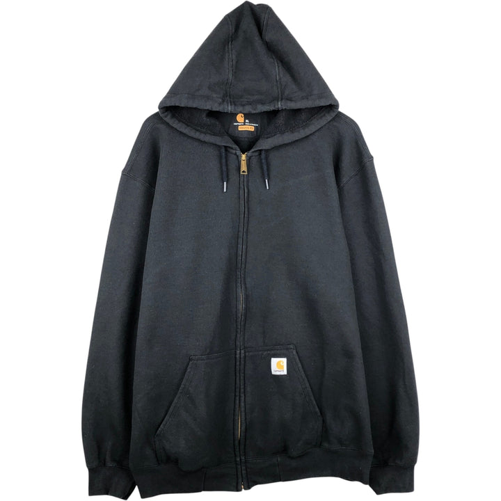 Carhartt ORIGINAL FIT Sweat Full Zip Hoodie Men's XL cotton black type Vintage Second Hand